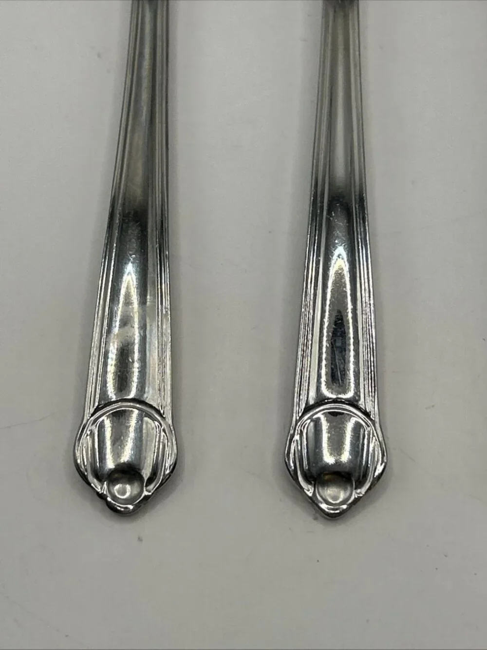 4 Salad Forks Mikasa Gerald Patrick CLASSICO SATIN 18/8 Stainless Korea 6 3/8